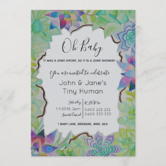 水気が多いベビーシャワーの招待状 招待状