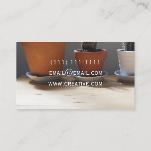 水気が多い名刺 名刺 (裏面)