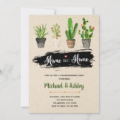 水気が多い引っ越し祝いパーティーのパーティの招待状 招待状 (正面)