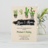 水気が多い引っ越し祝いパーティーのパーティの招待状 招待状 (スタンド正面)