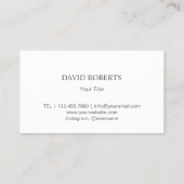 水気が多い植物の造園サービス庭 名刺 (裏面)