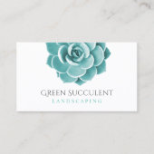 水気が多い植物の造園サービス庭 名刺 (正面)