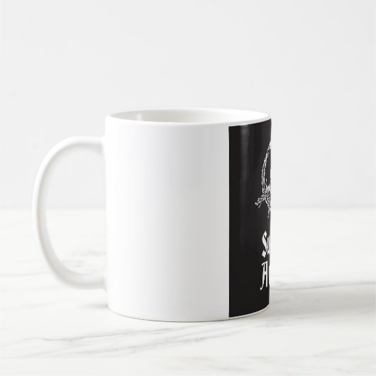 水気が多い無秩序のコーヒー・マグ コーヒーマグカップ (左)