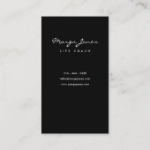 水気が多い白黒ストライプの名刺 名刺 (裏面)