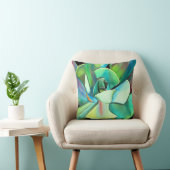 水気が多い砂漠の植物の水彩画の自然の芸術 クッション (椅子)