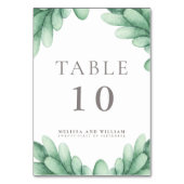 水気が多い結婚式 テーブルナンバー (正面)