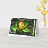 水気が多い芽 カード (黄色い花)