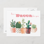 水気が多い郵便はがき-私はあなたのためのSuccaです ポストカード (正面/裏面)