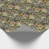 水気が多いSempervivums -ヴィンテージフィルター ラッピングペーパー (角)