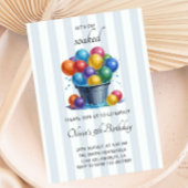 水気球の誕生日パーティー夏の水戦 招待状