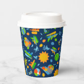 水気球ウォーターガンプールパーティー子供の誕生日 紙コップ (正面)