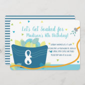 水気球ファイト誕生日 招待状 (正面/裏面)