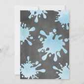 水気球誕生日招待状バルーン戦争 招待状 (裏面)