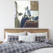 水水差しを持つ若い女性 キャンバスプリント (インサイチュ (寝室))