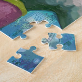 水水泳の下 ジグソーパズル (側面)