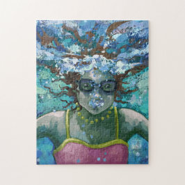 水水泳の下 ジグソーパズル