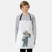 水汲みポンプのプライヤー付きRhino as Handyman エプロン (着用した状態)