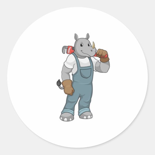 水汲みポンプのプライヤー付きRhino as Handyman ラウンドシール (正面)