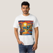 水没したピラミッド Tシャツ (正面フル)