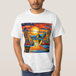水没したピラミッド Tシャツ