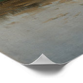 水没した池1887年(キャンバス上の油) ポスター (角)