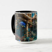 「水没サンクチュアリ:水中競技天国」 マグカップ (正面左)