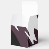 水没：抽象芸術ブラック、ホワイト、パープル、グリーン フェイバーボックス (オープン)