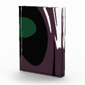 水没：抽象芸術ブラック、ホワイト、パープル、グリーン フォトブロック (右)