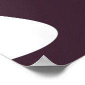 水没：抽象芸術ブラック、ホワイト、パープル、グリーン ポスター (角)