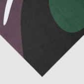 水没：抽象芸術ブラック、ホワイト、パープル、グリーン 薄葉紙 (詳細)