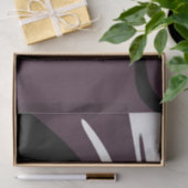 水没：抽象芸術ブラック、ホワイト、パープル、グリーン 薄葉紙 (ギフト)