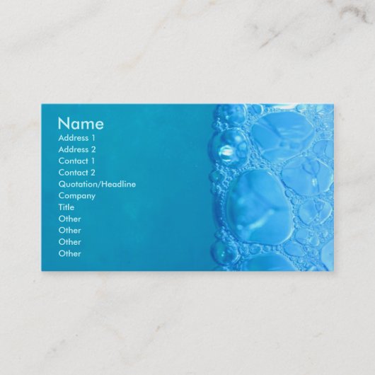 水泡 名刺 (正面)