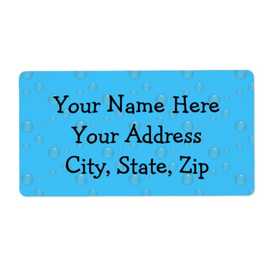 水泡（青） ラベル (正面)