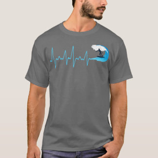 水波心拍サーフィン Tシャツ