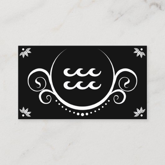 水波水の洗練さ 名刺 (正面)