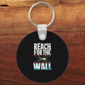 水泳おもしろいギフトA水泳アスリートデザイン キーホルダー (正面)