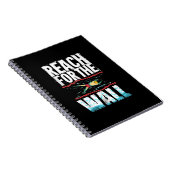 水泳おもしろいギフトA水泳アスリートデザイン ノートブック (右側)