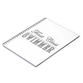 水泳および泳ぐ人: ファースト・クラスの泳ぐ人 ノートブック (左側)