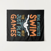 水泳ことわざ タペストリー (正面(横))