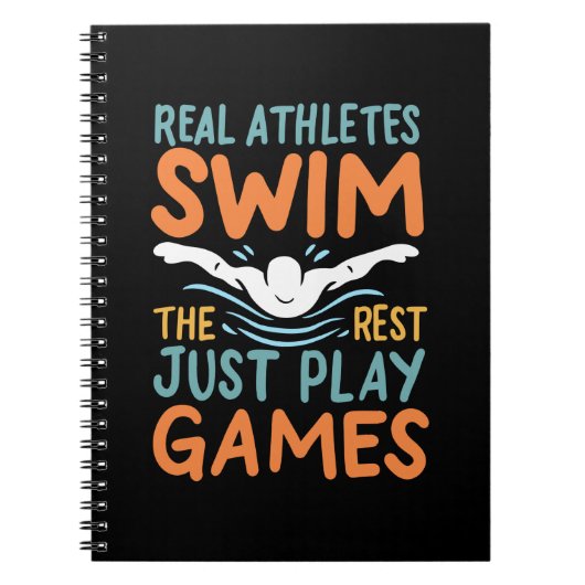 水泳ことわざ ノートブック (正面)