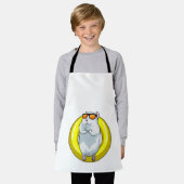 水泳でハムスターとスイミングリング エプロン (着用した状態)