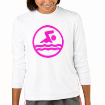 水泳とダイビングかわいい泳ぐ人ガールズピンク泳ぐ