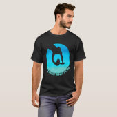 水泳とダイビングの父と子 Tシャツ (正面フル)