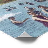 水泳とボートで川ロシアのを ポスター (角)