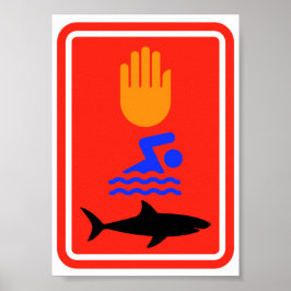 水泳なし…ザメ ポスター