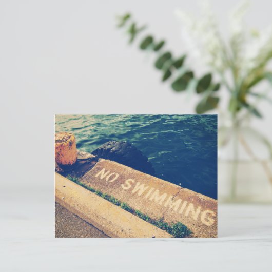 水泳なし ポストカード (スタンド正面)