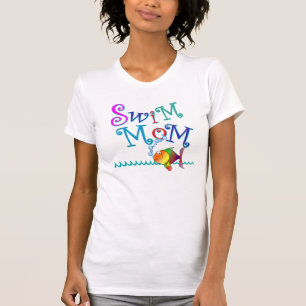 水泳のお母さんのTシャツをカスタマイズ Tシャツ