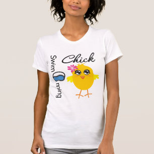 水泳のひよこ Tシャツ