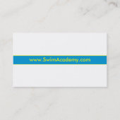 水泳のインストラクターの名刺 名刺 (裏面)