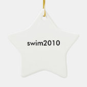 水泳のオーナメント セラミックオーナメント (裏面)